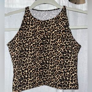 American Apparel Leopard Tank